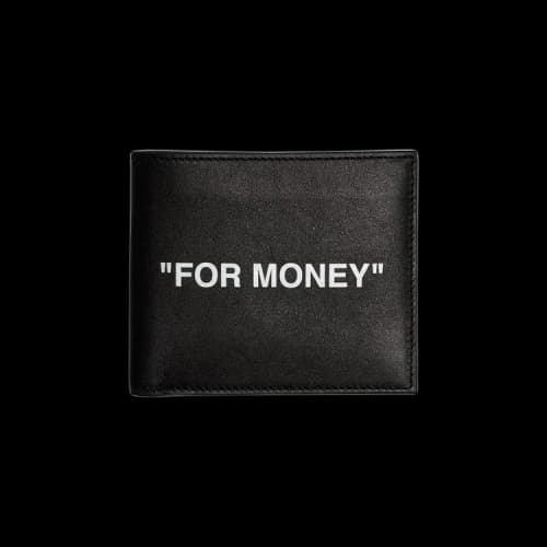 Off-White "For Money" Wallet 'Black/White'