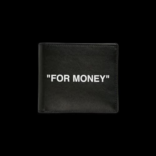 Off-White Quote Bifold Wallet 'Black/White'
