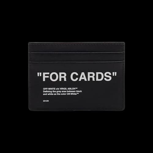 Off-White Quote Cardholder 'Black/White'