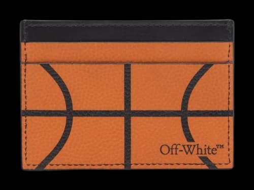OFF-WHITE Basketball Simple Card Case Orange