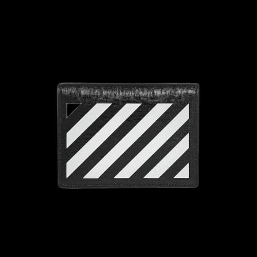 Off-White Diag Leather Mini Pouch Bag 'Black/White'