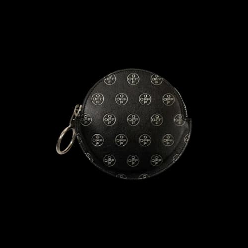 Off-White Logo Round Coin Pouch 'Black'