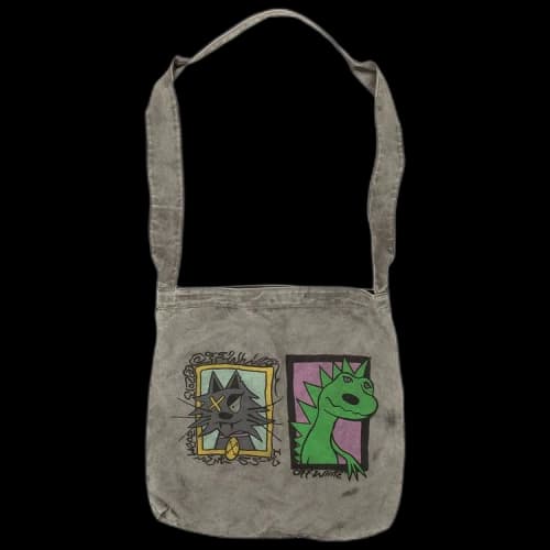 Off-White Dino Cat Canvas Tote Bag 'Grey'