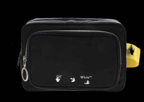 OFF-WHITE Logo Detail Belt Bag Black