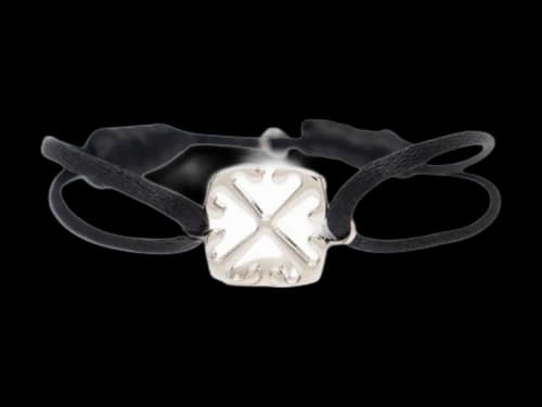 OFF-WHITE Arrow Chord Bracelet Black