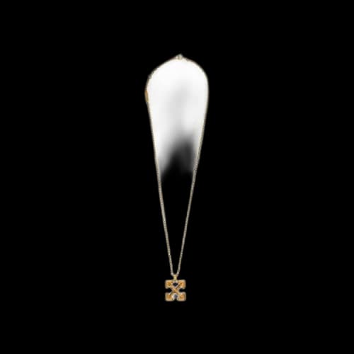 Off-White Industrial Arrow Pendant Necklace 'Brass'