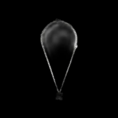 Off-White Textured Arrow Necklace 'Metal'