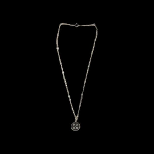 Off-White Arrow Charm Necklace 'Grey'