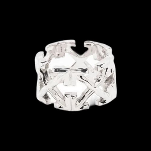 Off-White Melted Arrow Ring Metal 'Silver'