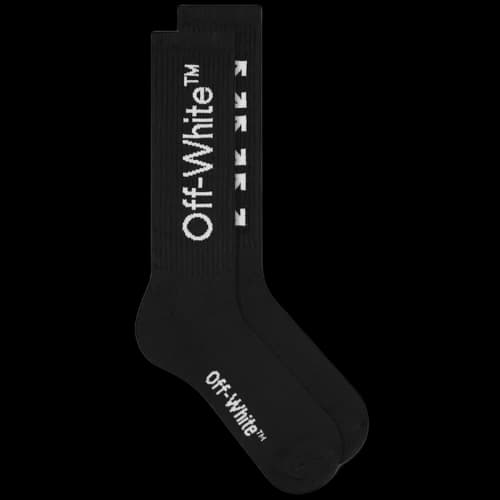 OFF-WHITE Arrows Mid Length Socks Black/White