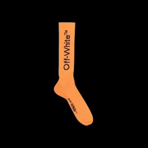 Off-White Arrow Mid Length Socks 'Orange/Black'