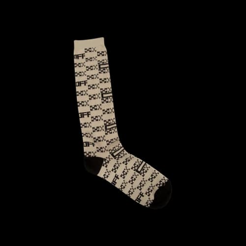 Off-White All Over Socks 'Camel/Black'
