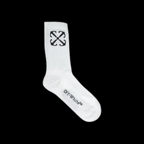 Off-White Arrow Mid Calf Socks 'White/Black'