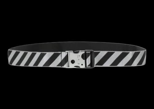 OFF-WHITE Meteor Tuc Strip Tape H40 Belt Black