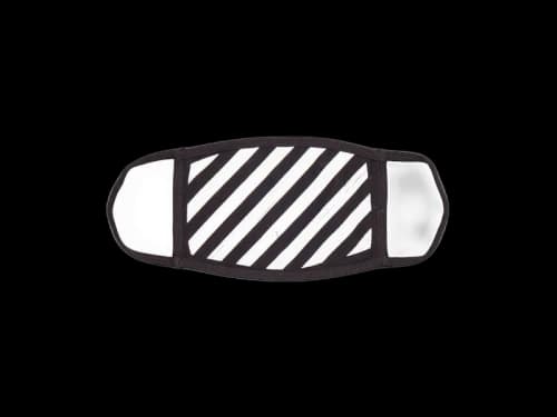 OFF-WHITE Brushed Diag Face Mask Black/White