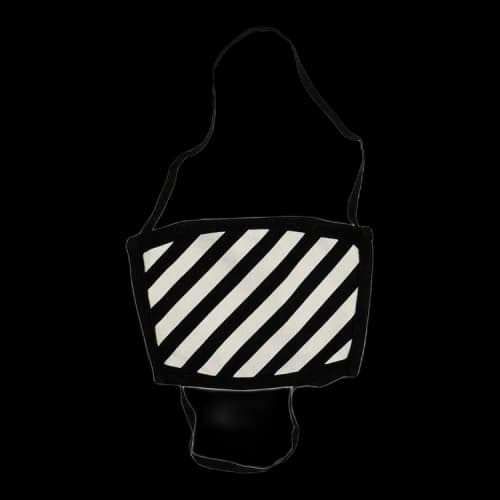 Off-White Diag Face Mask 'Black/White'