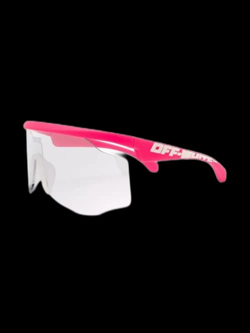 OFF-WHITE Mask Sunglasses Fuchsia/White (OMRI003S20I060412801)