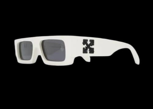 OFF-WHITE Arrow Logo Sunglasses White/Black (OMRI006F20PLA0010100)