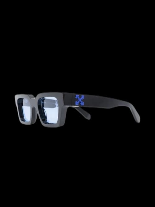 OFF-WHITE Virgil Square Frame Sunglasses Black/Blue (OMRI012R21PLA0011045)