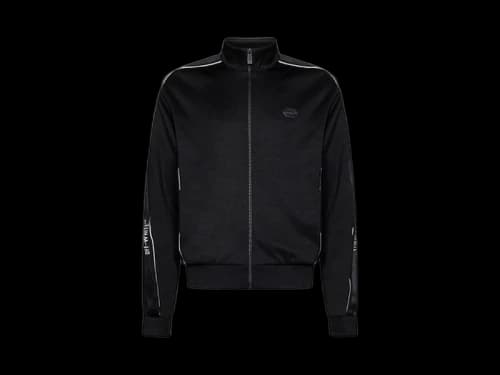 OFF-WHITE Knit Tape Track Jacket Black