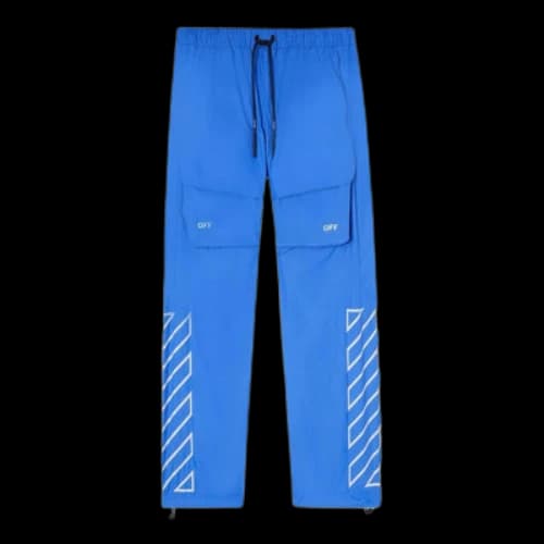 Off-White SS22 Printing Lacing Casual Pants/Trousers Blue