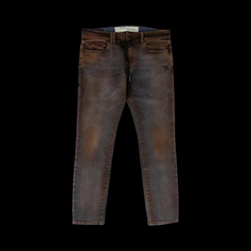 Off-White Stain Belt Jeans 'Blue'