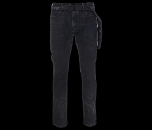 OFF-WHITE Tapered Belt Jeans Black