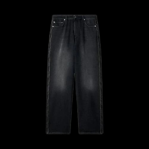 Off-White Zip Trim Loose Fit Jeans 'Grey'