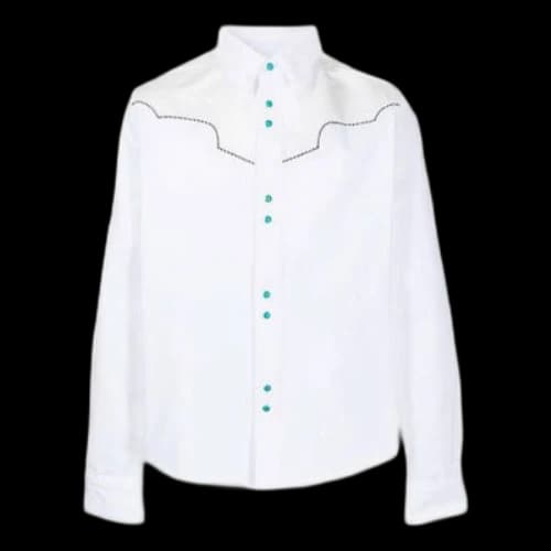 Off-White SS21 Patchwork Print Shirt White