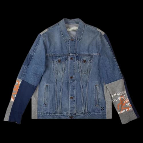 Off-White Panelled Denim Jacket 'Blue'