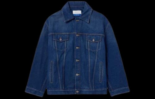 Off-White Oversize Logo-Appliqued Denim Jacket