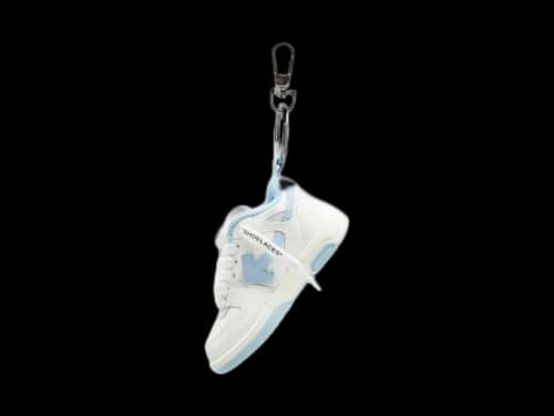 OFF-WHITE Out Of Office Keychain White/Light Blue (OMZG094F22PLA0010140)