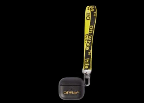 OFF-WHITE Graphic Belt Airpods 3 Cover Black
