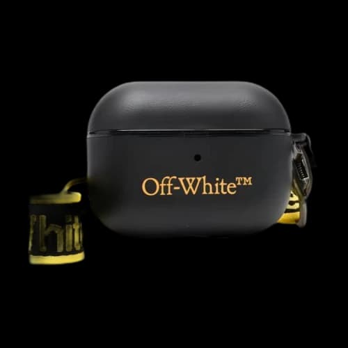 OFF-WHITE Graphic Belt Airpods Pro Cover Black