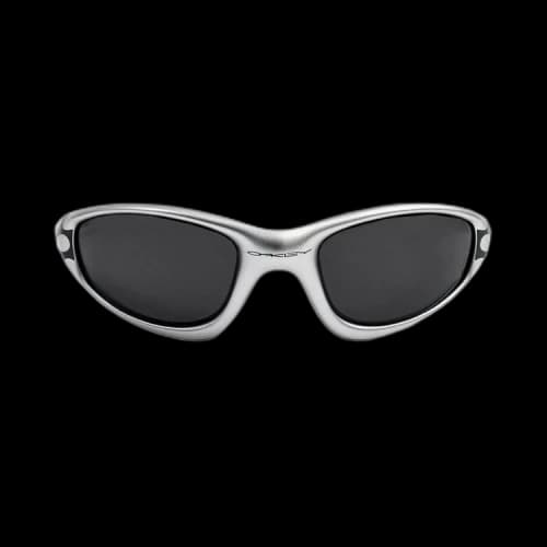 Oakley MUZM Straight Jacket 99 Sunglasses 'Silver Flames/Black'