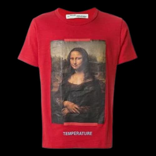 Off-White c/o VIRGIL ABLOH MONALISA SLIM FIT T-SHIRT Mona Lisa Short Sleeve Red