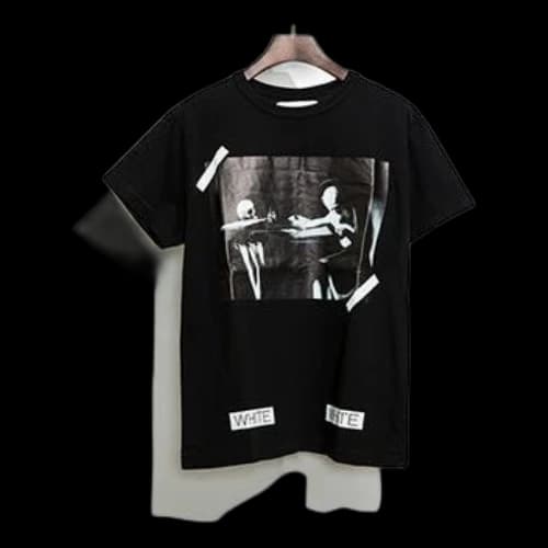 Off-White C O VIRGIL ABLO OW Painting Short Sleeve Black