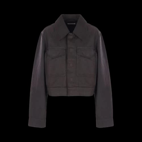 Lemaire Two Pocket Cropped Jacket 'Dark Chocolate'