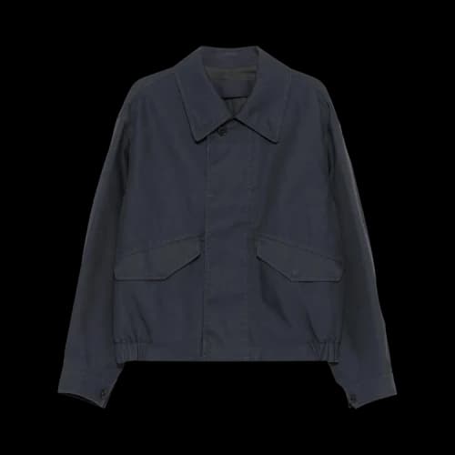 Lemaire Boxy Blouson Coat 'Graphite Blue'