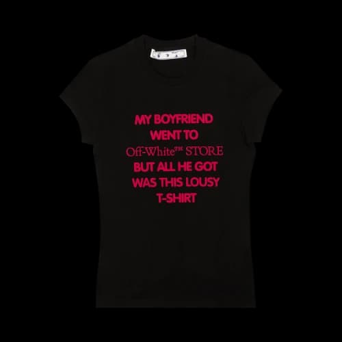 Off-White My Boyfriend Fitted T-Shirt 'Black'