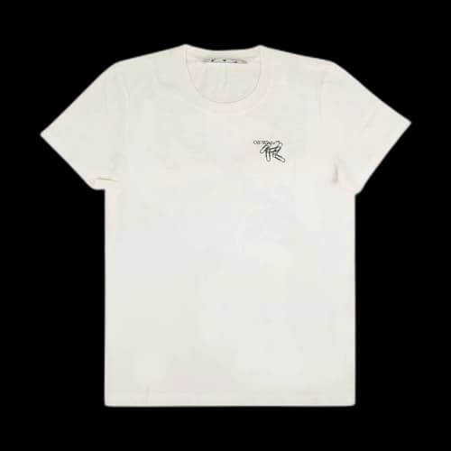 Off-White Paper Clip Casual T-Shirt 'White'