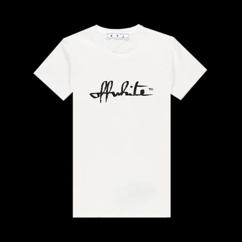 Off-White Script 21 Tee 'White/Black'