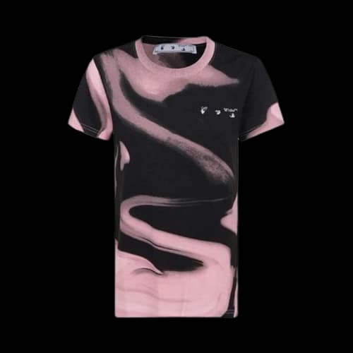 Off-White Liquid Melt Casual Tee 'Nude/White'