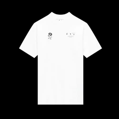 Off-White Back Flower Printing Short-sleeve Tee White (Women's)