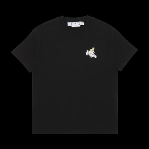 Off-White Flower Arrow Casual T-Shirt 'Black/Multicolor'