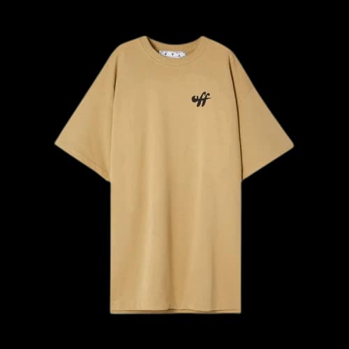 Off-White Zebra Arrow Casual Tee 'Camel/Black'