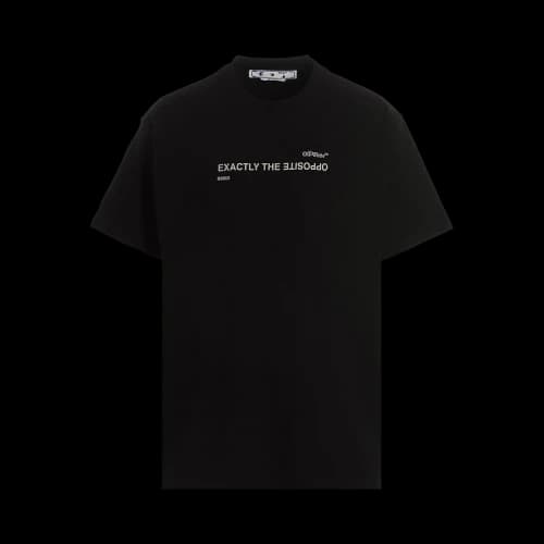 Off-White Exactly The Opposite Tee 'Black/Fuchsia'
