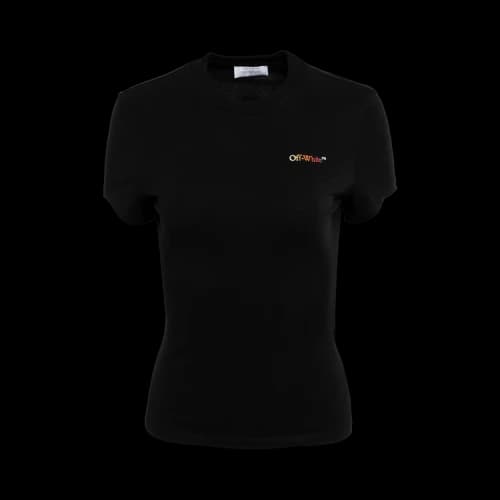 Off-White Circle Moon Fitted Tee 'Black/Multicolor'