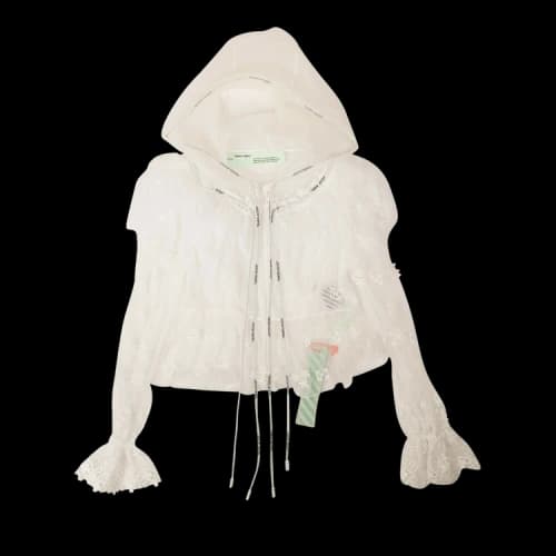 Off-White Sheer Embroidered Blouse 'White'