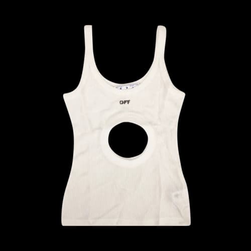 Off-White Swiss Cheese Tank Top 'White'